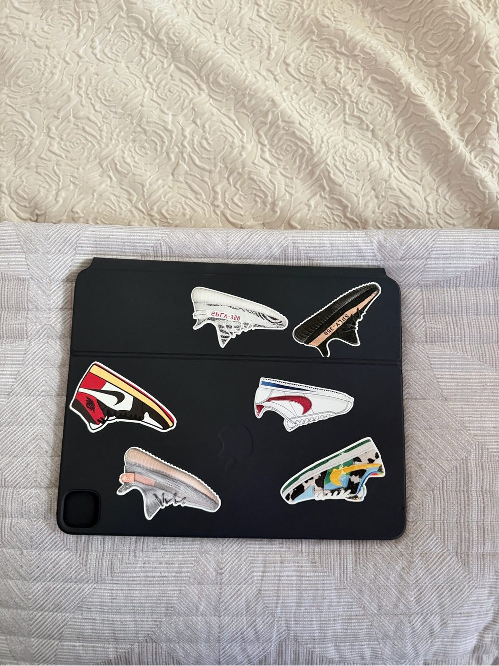 Apple Black Smart Folio / Case with Sneaker Stickers